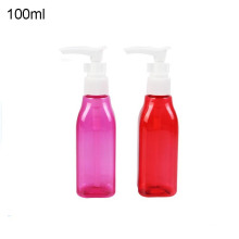 Bouteille cosmétique pour animaux de compagnie de couleur rouge pour le lavage des mains (NB03)